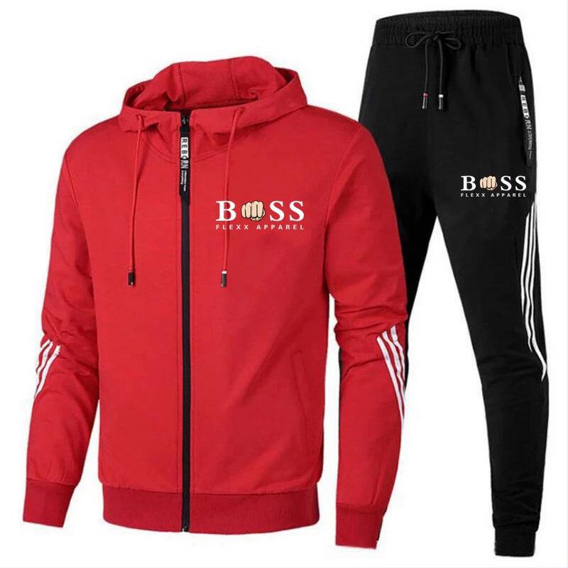 Herren Trainingsanzug Atmungsaktiv 2-teiliges Jogginganzug Set Polyester 9