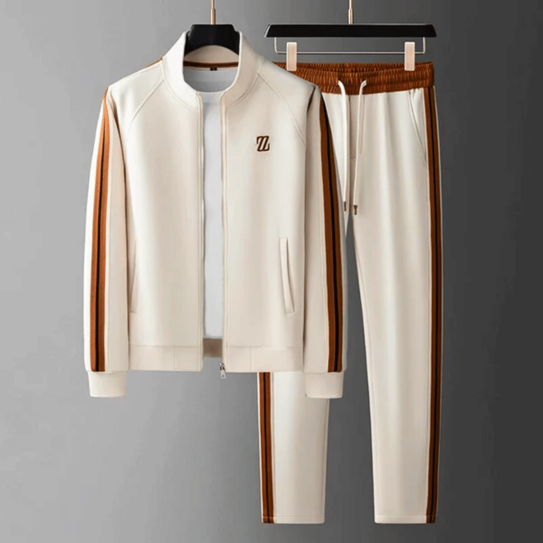 Herren Trainingsanzug Modernes Design Atmungsaktives Material Jogginganzug 2
