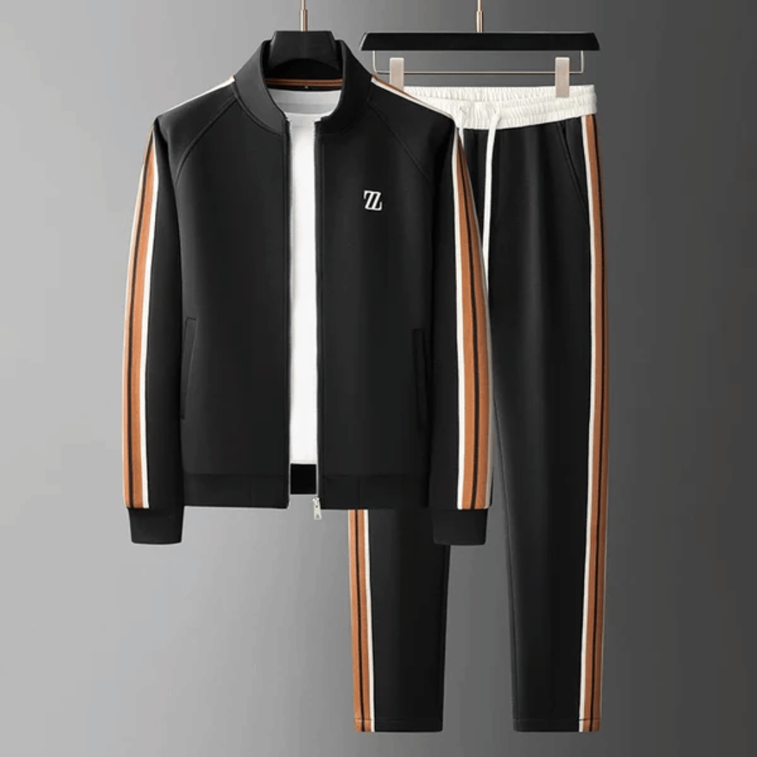 Herren Trainingsanzug Modernes Design Atmungsaktives Material Jogginganzug 3