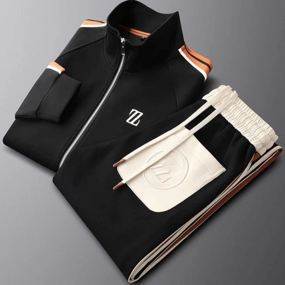 Herren Trainingsanzug Modernes Design Atmungsaktives Material Jogginganzug 5