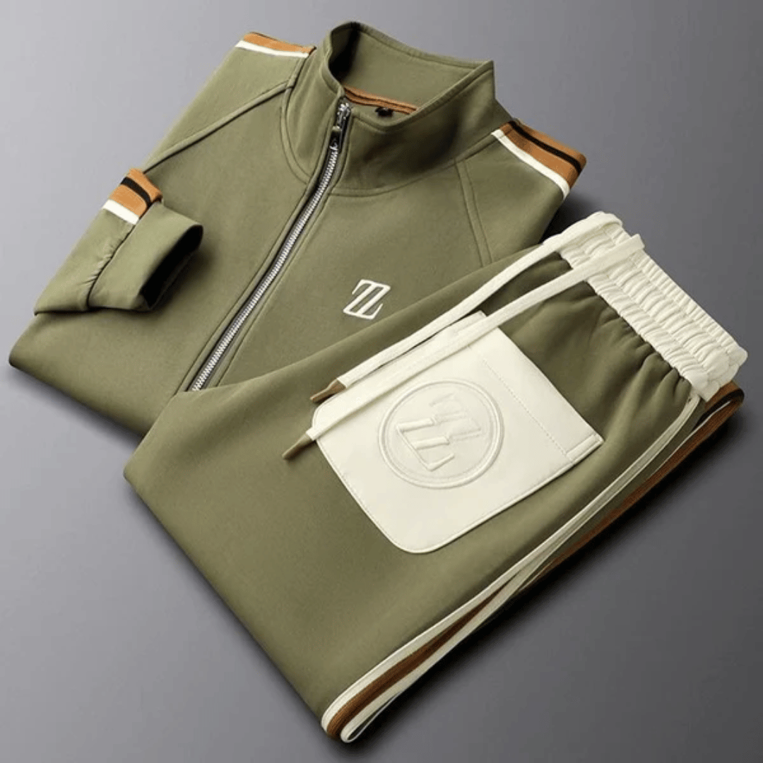 Herren Trainingsanzug Modernes Design Atmungsaktives Material Jogginganzug 7