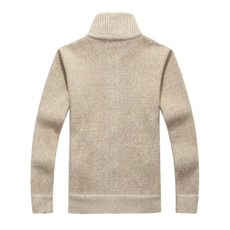 Herren Winddichter Pullover mit Innenfutter Strapazierfähig 3