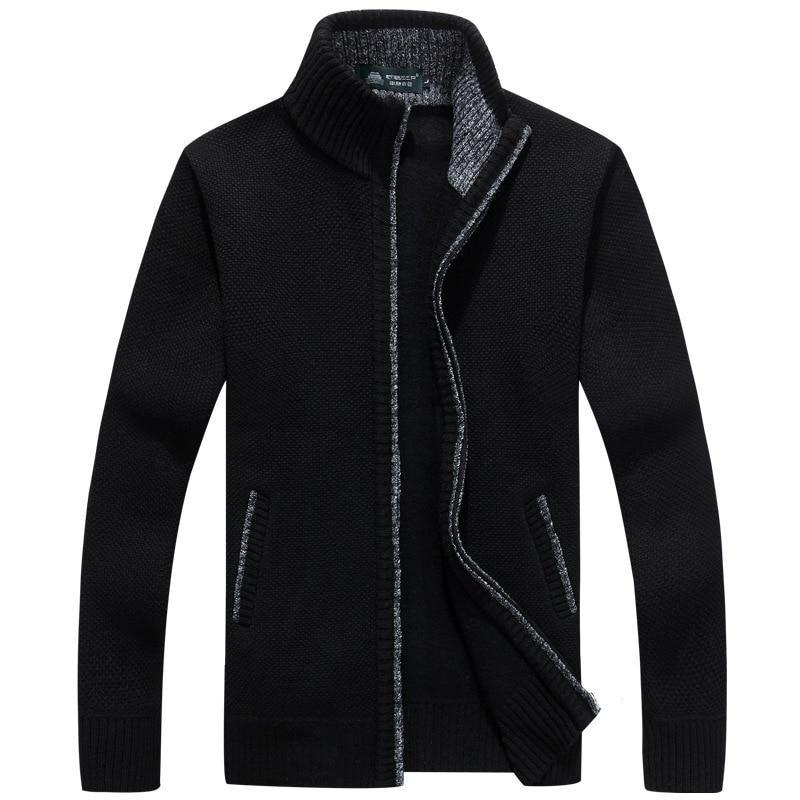 Herren Winddichter Pullover mit Innenfutter Strapazierfähig 5