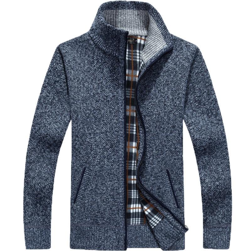 Herren Winddichter Pullover mit Innenfutter Strapazierfähig 6
