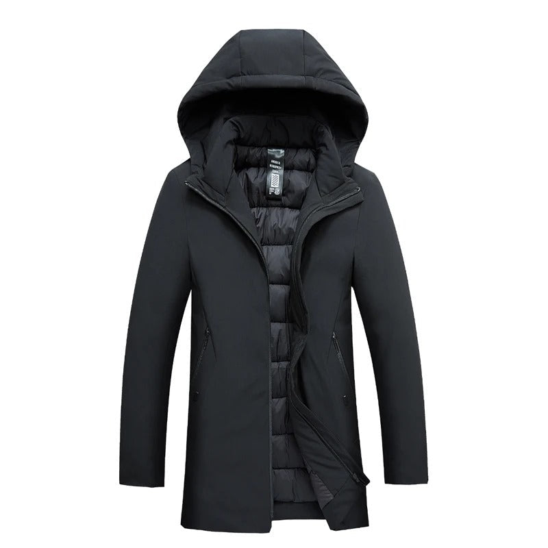 Herren Winter Parka Mantel Wind- und Wasserabweisend Warm 3