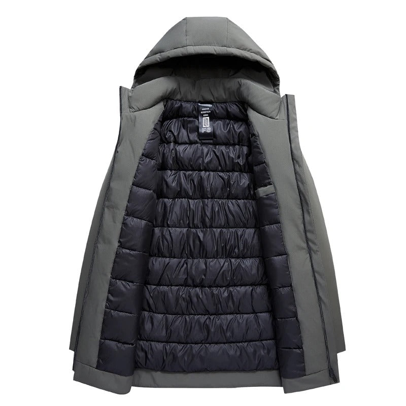 Herren Winter Parka Mantel Wind- und Wasserabweisend Warm 4