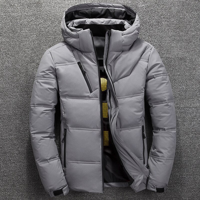 Herren Winterjacke Abnehmbar Extra Warm Polyester mit Kapuze 0
