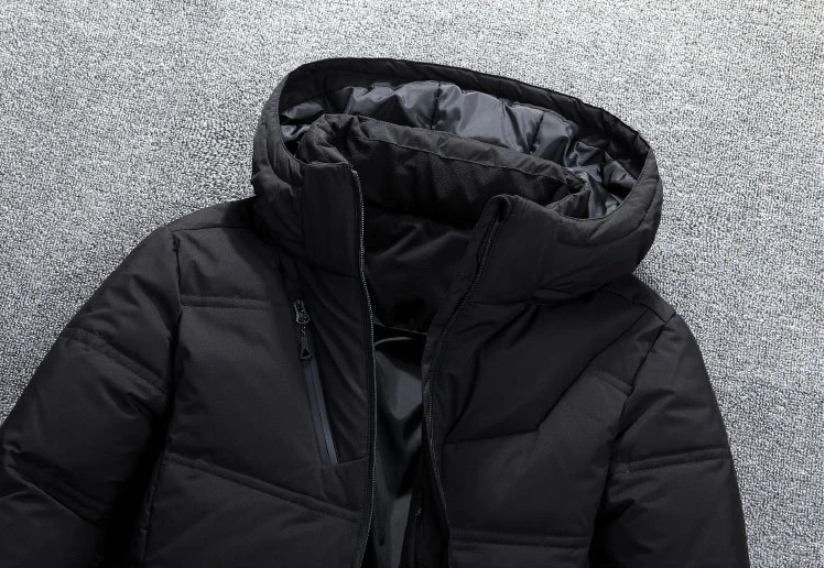 Herren Winterjacke Abnehmbar Extra Warm Polyester mit Kapuze 1