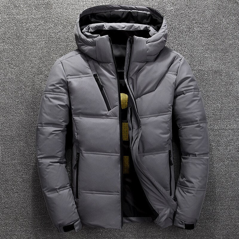 Herren Winterjacke Abnehmbar Extra Warm Polyester mit Kapuze 5