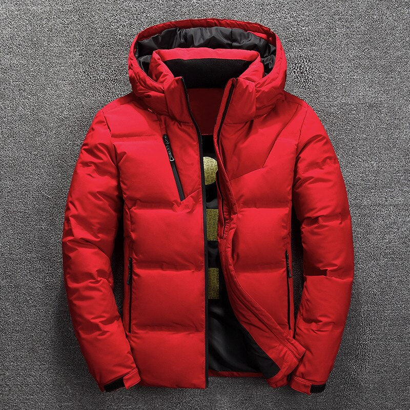 Herren Winterjacke Abnehmbar Extra Warm Polyester mit Kapuze 6