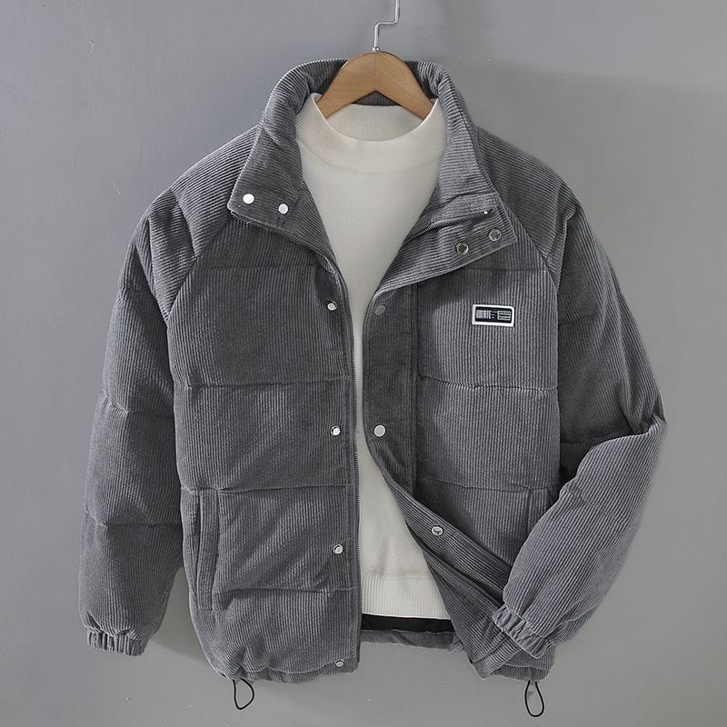 Herrenjacke Gepolstert Klassisch Warm Vielseitig Herbstjacke 1
