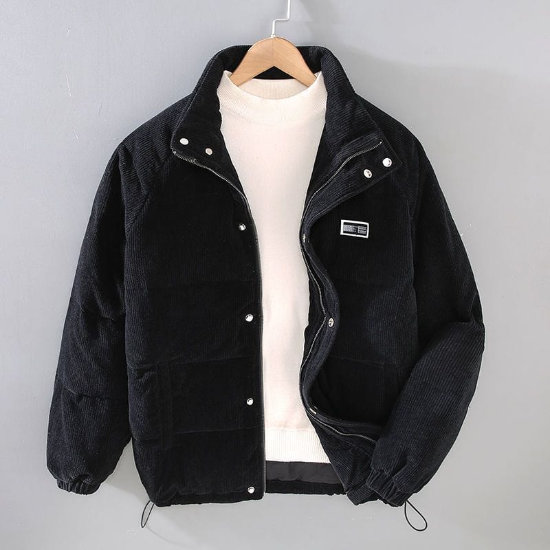 Herrenjacke Gepolstert Klassisch Warm Vielseitig Herbstjacke 3