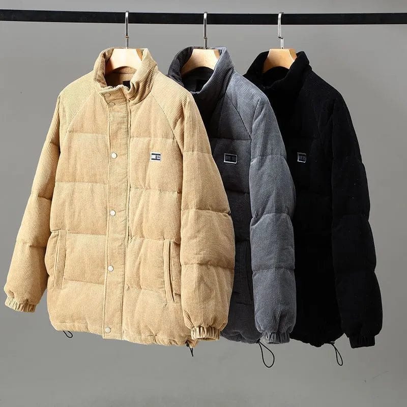 Herrenjacke Gepolstert Klassisch Warm Vielseitig Herbstjacke 4