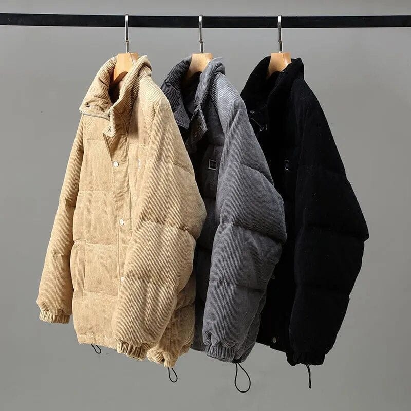 Herrenjacke Gepolstert Klassisch Warm Vielseitig Herbstjacke 5