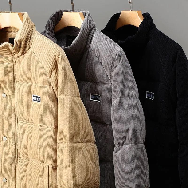 Herrenjacke Gepolstert Klassisch Warm Vielseitig Herbstjacke 6