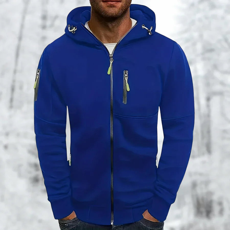 Herrenjacke Kapuzenjacke Stilvoll Mit Reißverschluss Hochwertiger Stoff 8