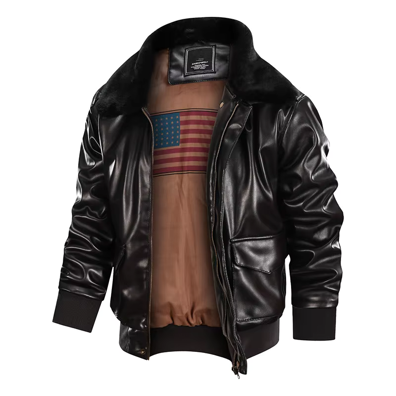 Herrenjacke Vintage Klassischer Stil Strapazierfähiges Material 7
