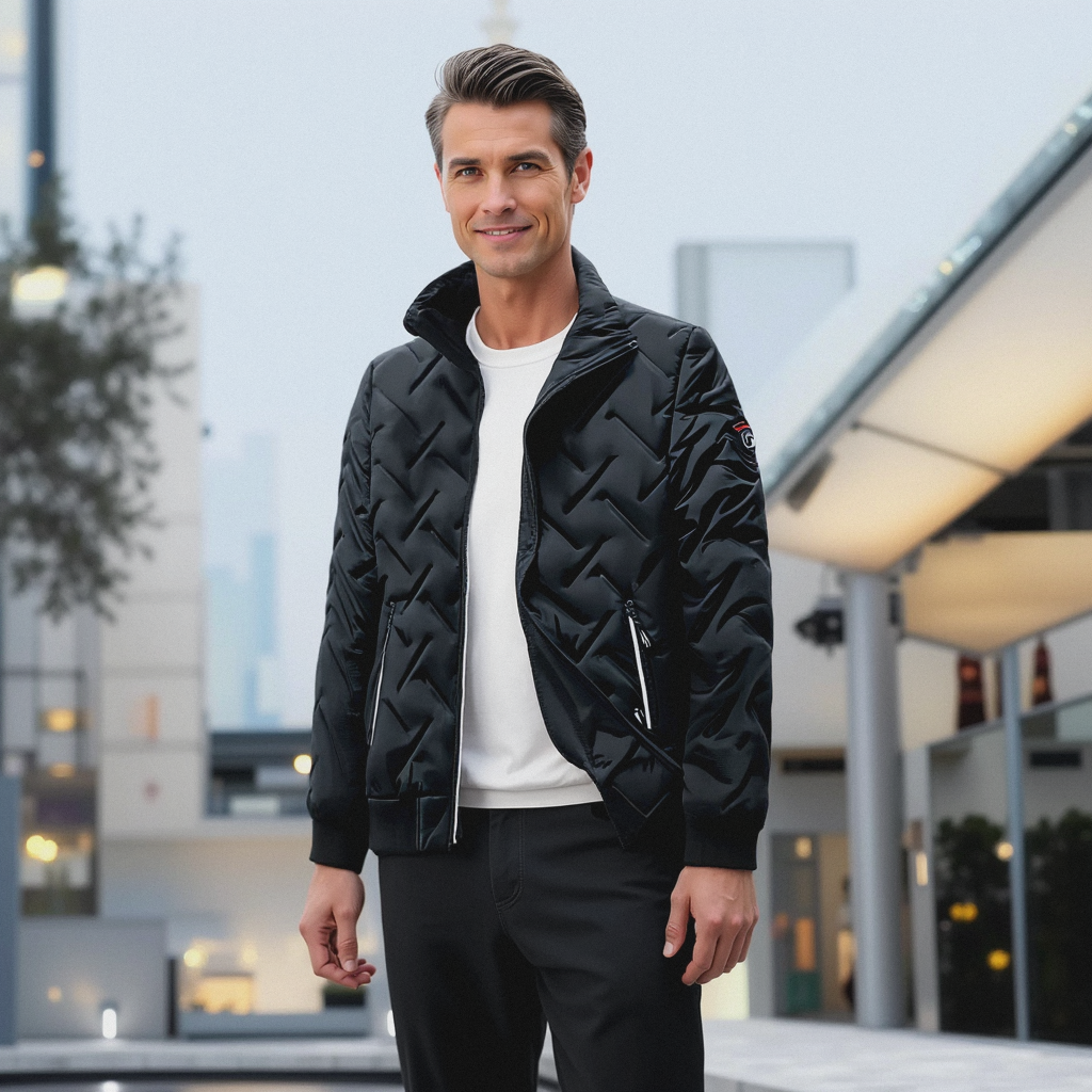 Herrenjacke Warm Elegant Klassisch Hochwertige Materialien 1