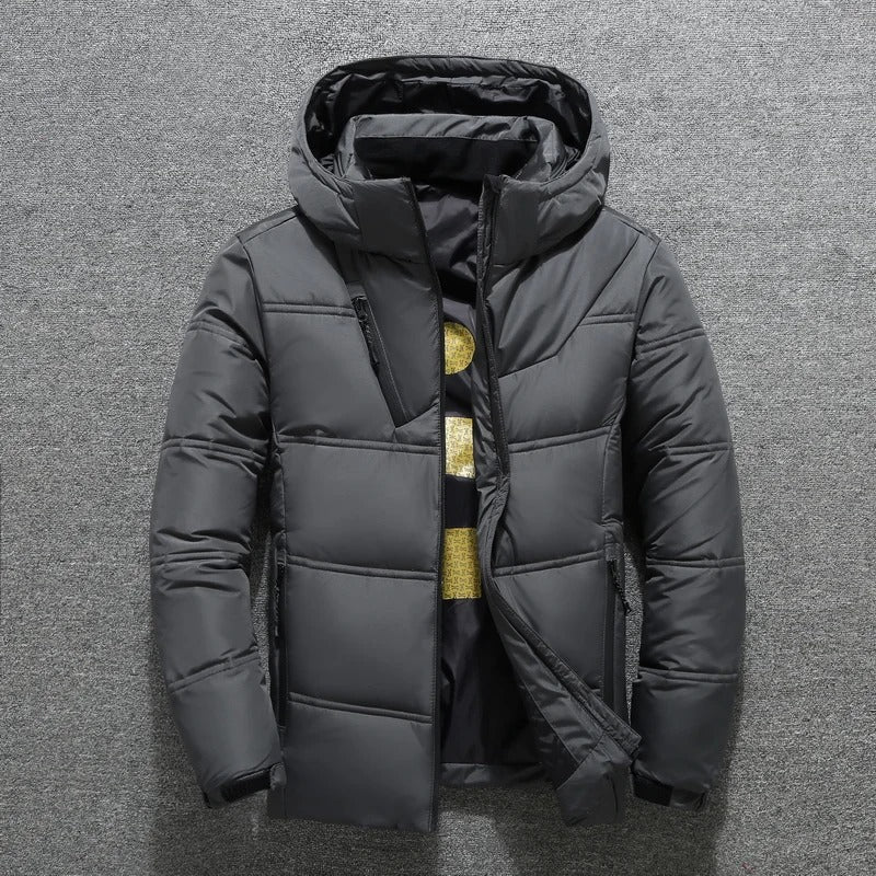 Herrenjacke Winter Daunenjacke Modern Isolierend Leicht 1
