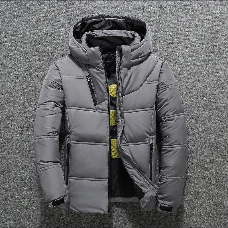 Herrenjacke Winter Daunenjacke Modern Isolierend Leicht 3