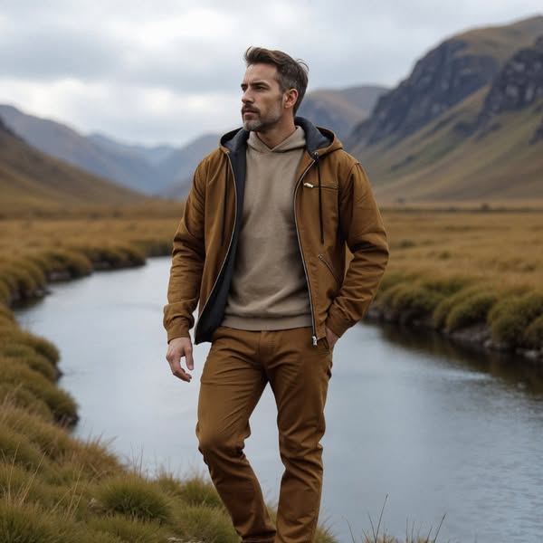 Herrenjacke Winter Klassisch Elegant Hochwertige Isolierung 1