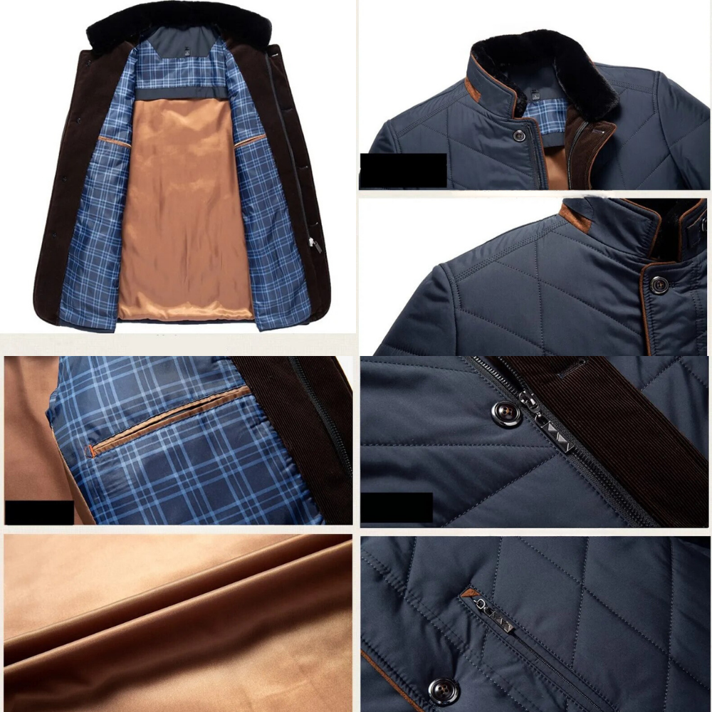 Herrenjacke Winterjacke Modern Wärme Vielseitig Komfortabel 4