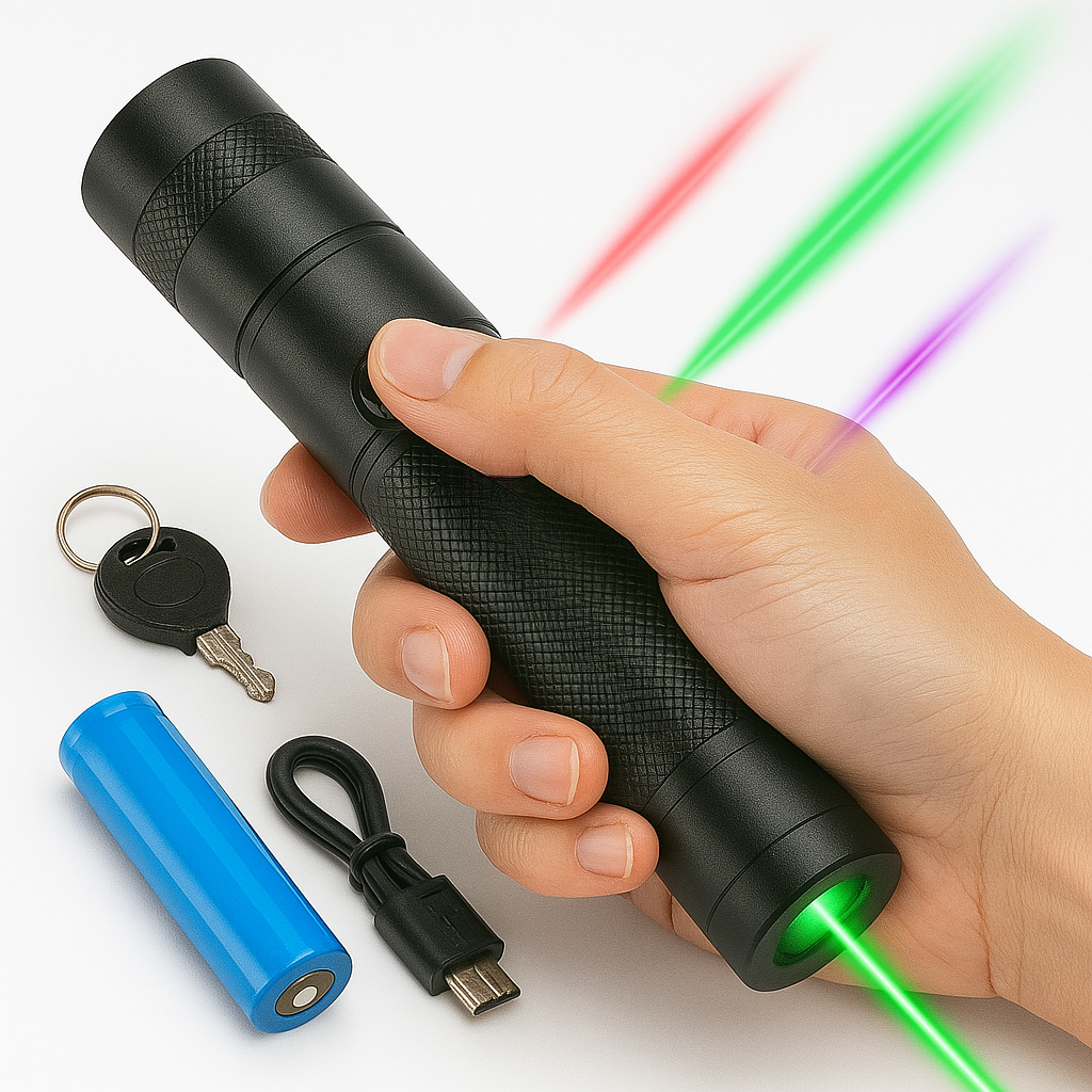 Hochleistungs Taschenlampe mit Wiederaufladbarem USB und Einstellbarem Fokus – Aluminium Gehäuse, bis zu 10.000 m Reichweite 5