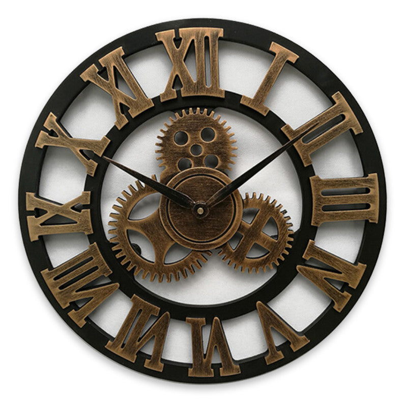 Industrielle Wanduhr Holz im Vintage-Stil – Zeitlose Eleganz für jedes Zuhause oder Büro 4