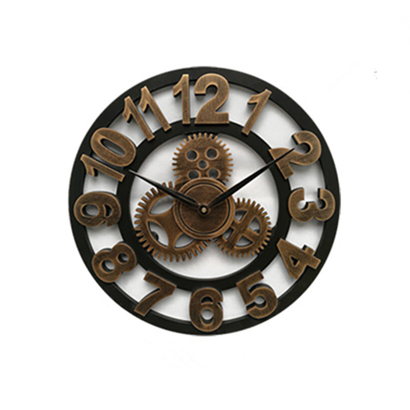 Industrielle Wanduhr Holz im Vintage-Stil – Zeitlose Eleganz für jedes Zuhause oder Büro 6
