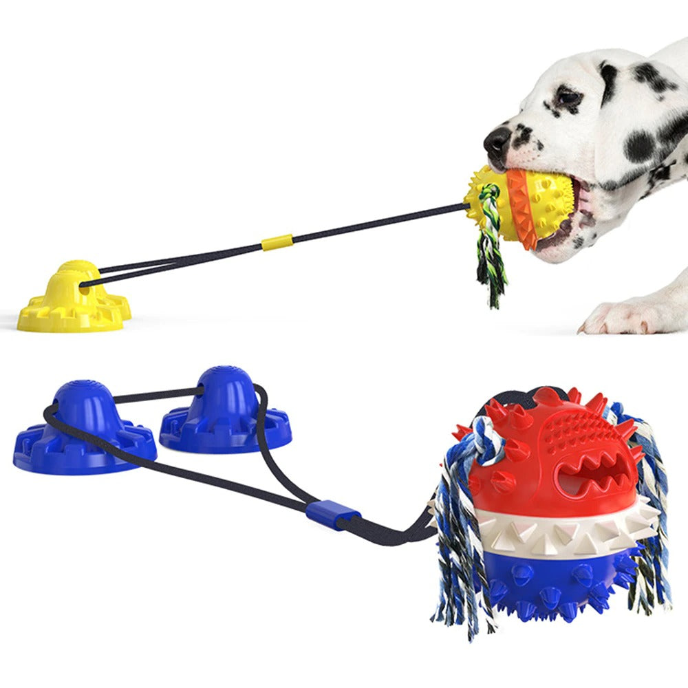 Interaktives, selbstspielendes Haustierspielzeug – langlebiges Hundespielzeug mit Kaustangen und rollenden Bällen für alle Größen, fördert die Zahngesundheit 3