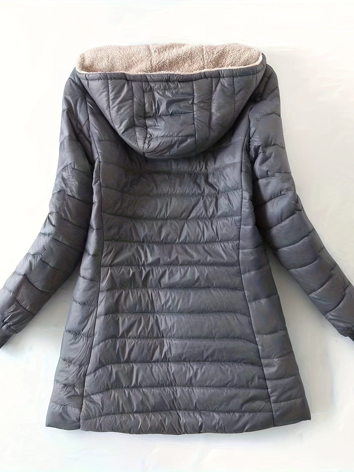 Janice | Langer, lässiger Puffer-Wintermantel für Damen 7