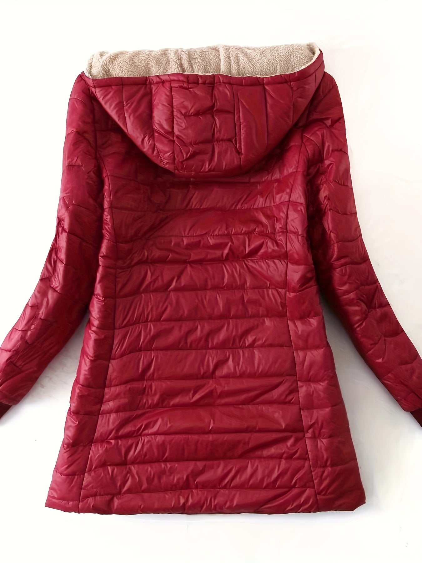 Janice | Langer, lässiger Puffer-Wintermantel für Damen 8