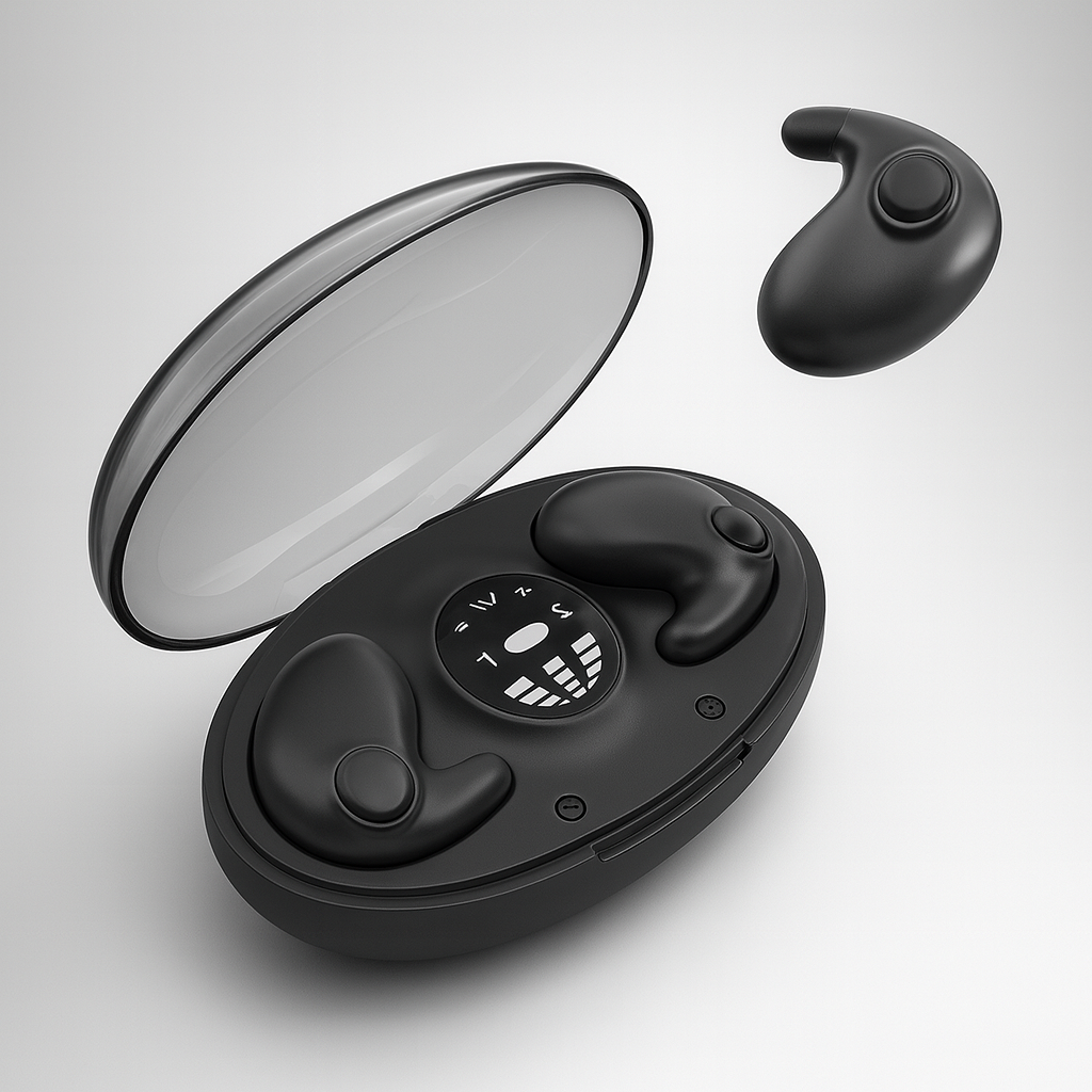 Kabellose Mini-Ohrhörer mit Geräuschunterdrückung für entspannten Schlaf – IPX5 Wasserbeständig, Bluetooth 5.3, 24 Stunden Akkulaufzeit 0