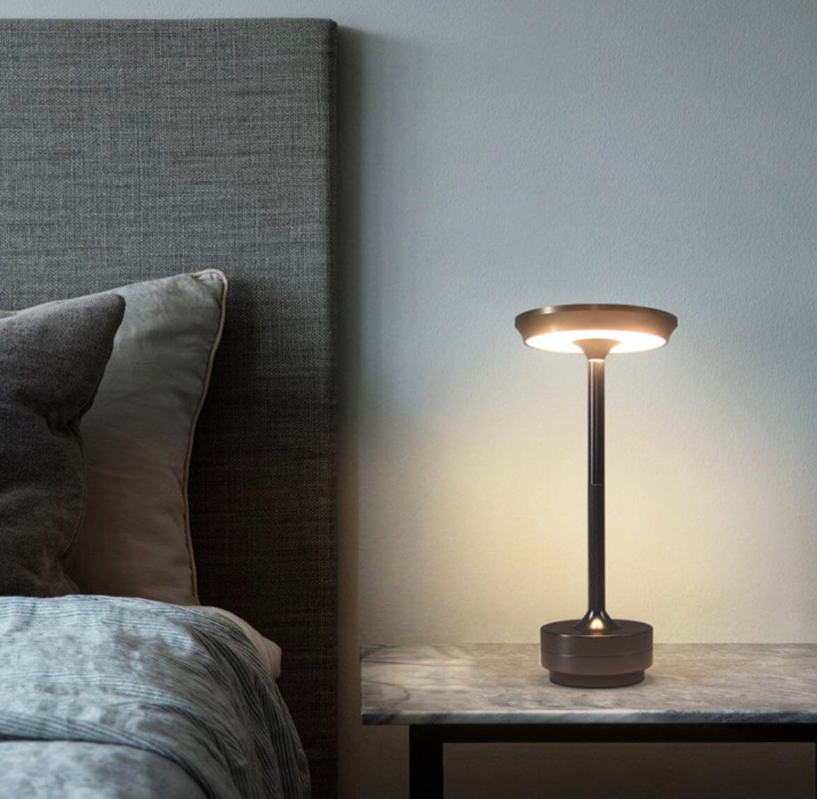Kabellose Retro Tischleuchte mit Dimmer – Akku LED Tischlampe, Wasserdicht für Innen und Außen 6