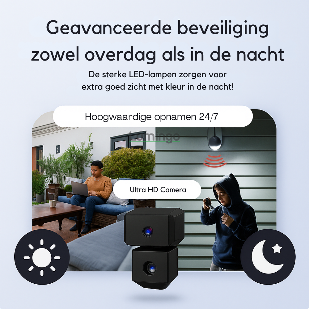 Kabellose Sicherheitskamera Außen 4K Nachtsicht Magnetisch Für Garten und Haus 2
