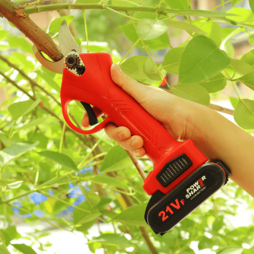 Kabelloser Elektrischer Gartenschneider mit Ergonomischem Design und Wolframstahlklinge – 9000mAh Akku für Effizientes Schneiden 3
