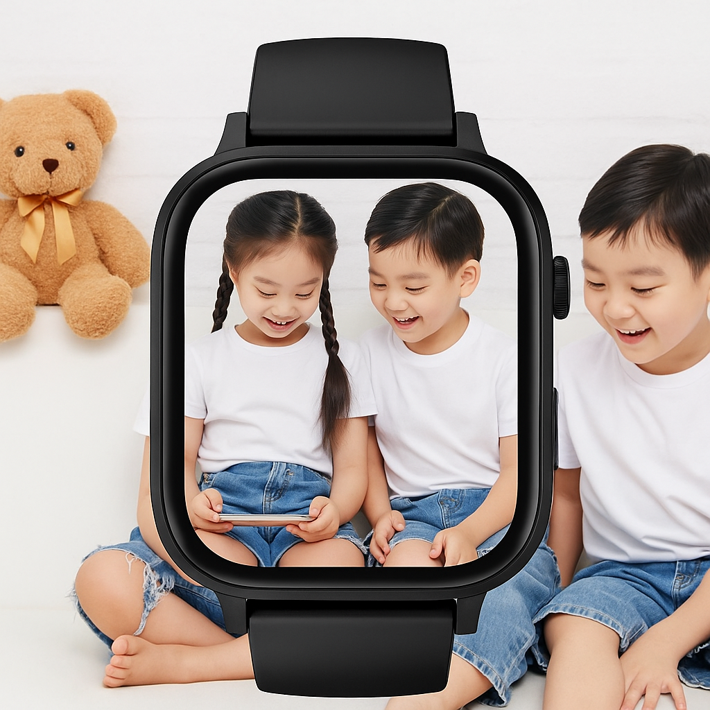 Kinder Smartwatch mit GPS, Kamera, wasserdicht, für telefonieren, leicht und bequem 2