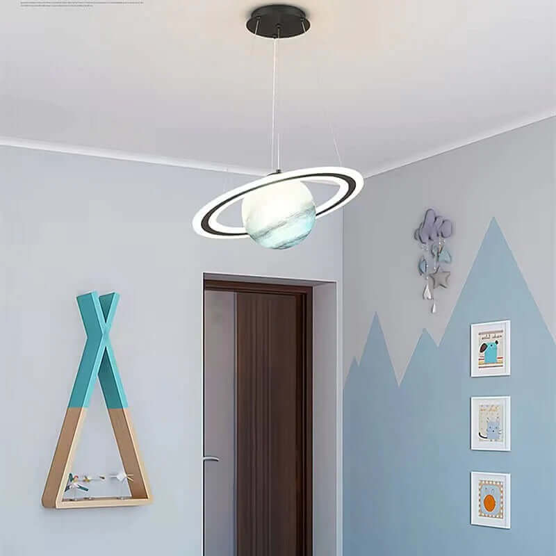 Kinderlampe LED Hängeleuchte Planeten Design Metall Acryl für Kinderzimmer 8