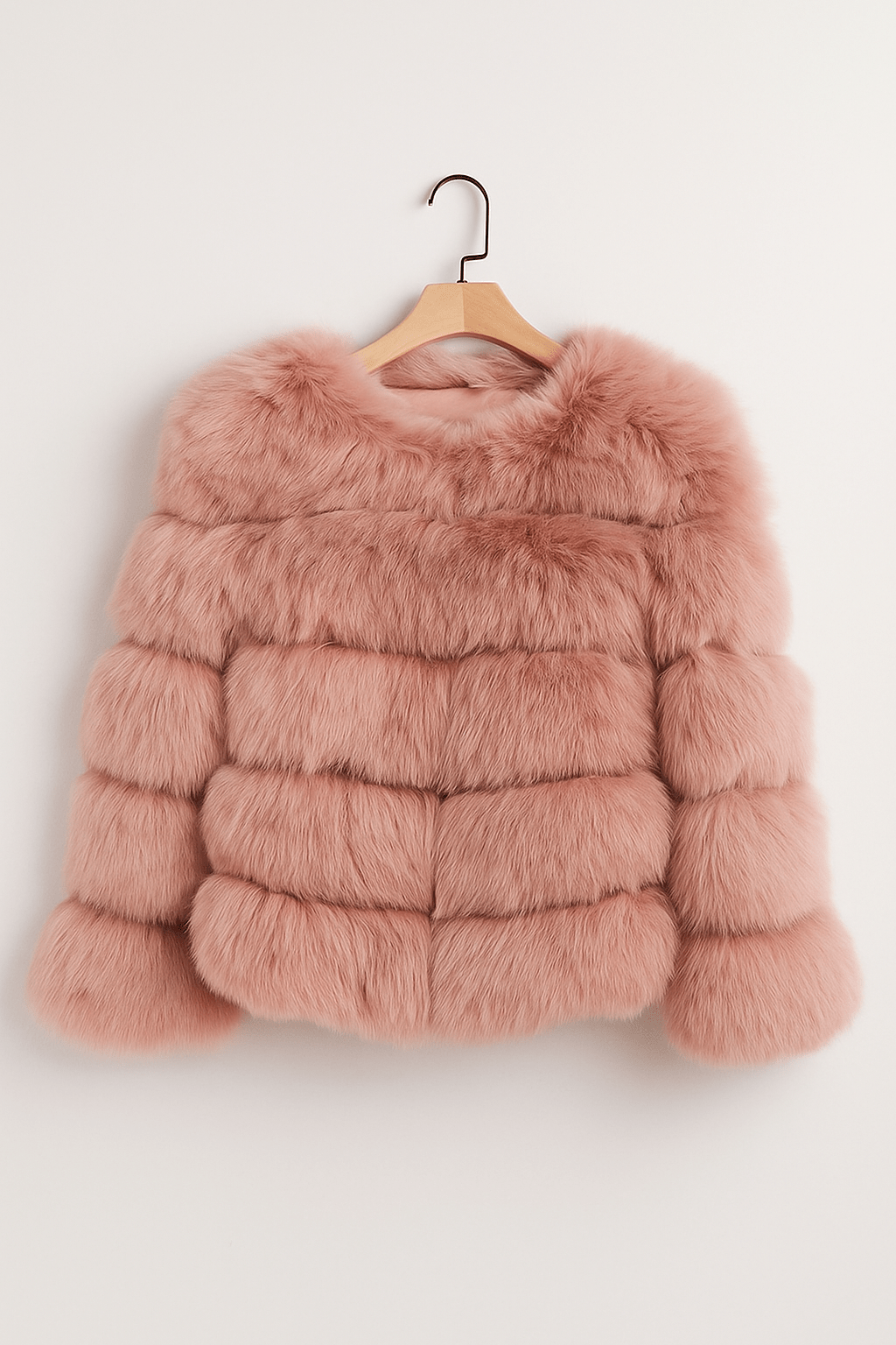 Kirsten | Kurze flauschige Winterjacke aus Kunstfell für Damen 3