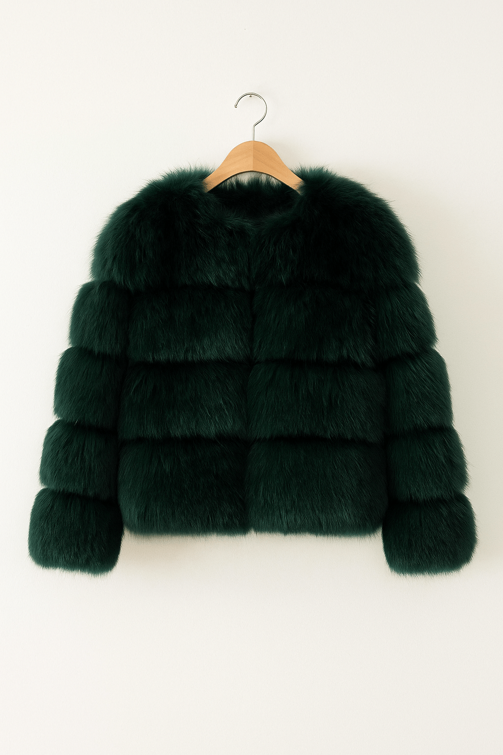 Kirsten | Kurze flauschige Winterjacke aus Kunstfell für Damen 5