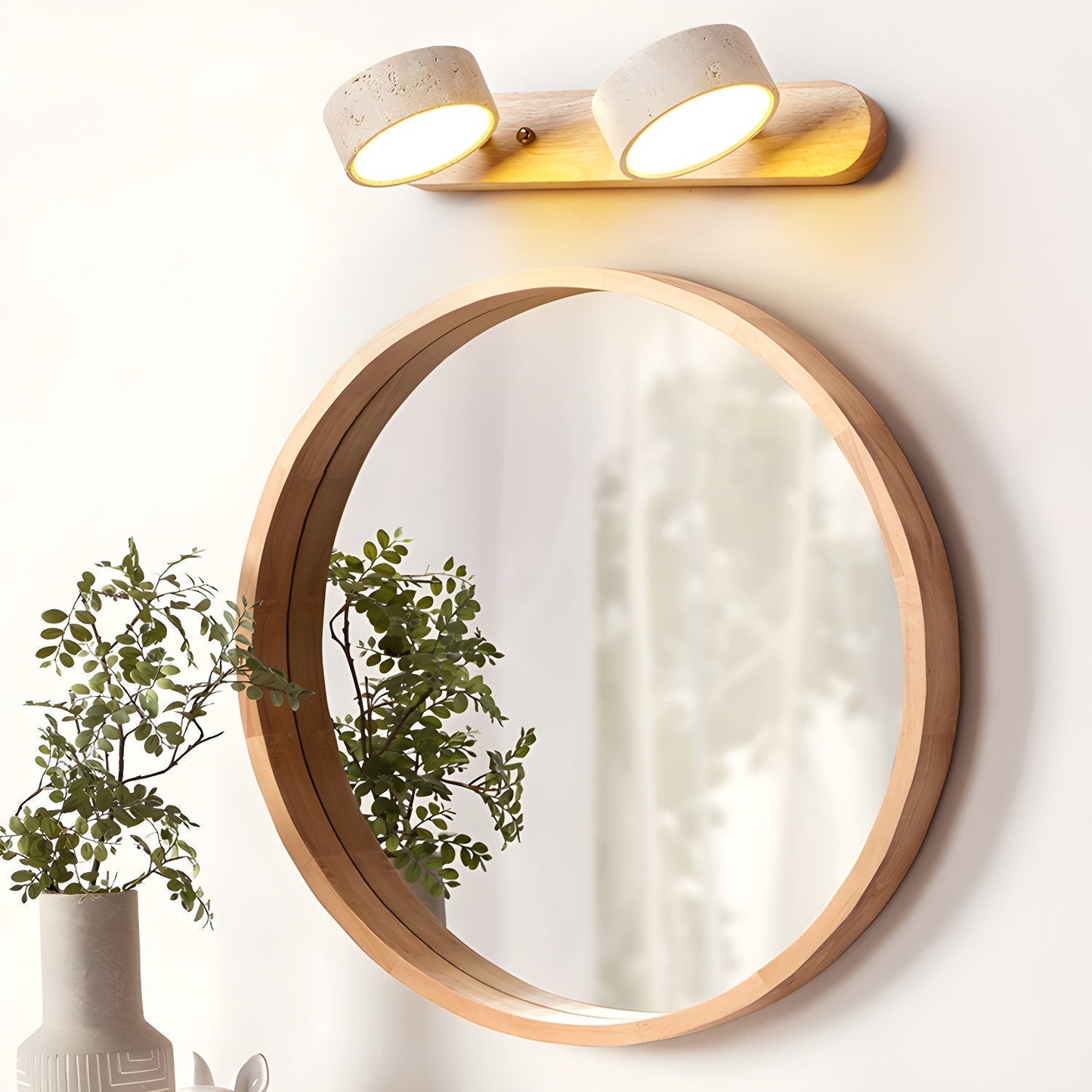 Klaro | Elegante, von Travertin inspirierte Wandleuchte für modernes Wohnen 2