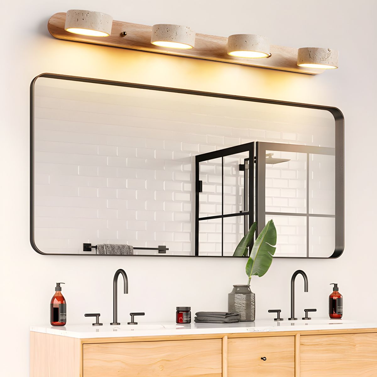 Klaro | Elegante, von Travertin inspirierte Wandleuchte für modernes Wohnen 6