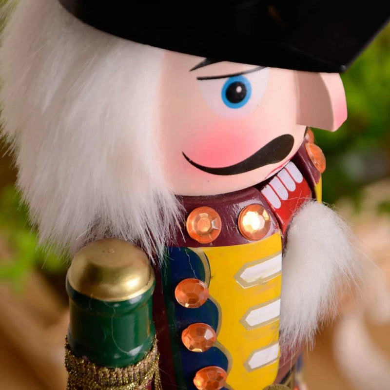 Klassische 30 cm Notenknacker Figur für Weihnachtsdekoration – Nostalgisches Ornament für Festliche Stimmung 3
