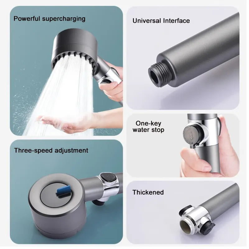 Kraftvoller Duschkopf mit Filter und Massagefunktion – Wellness-Duschbrause für bessere Wasserqualität und entspannende Duscherlebnisse 6