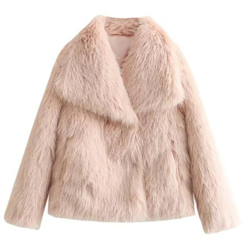 Kurze Damenjacke aus Kunstfell – Modische Fuchs-Felljacke für Herbst und Winter 12