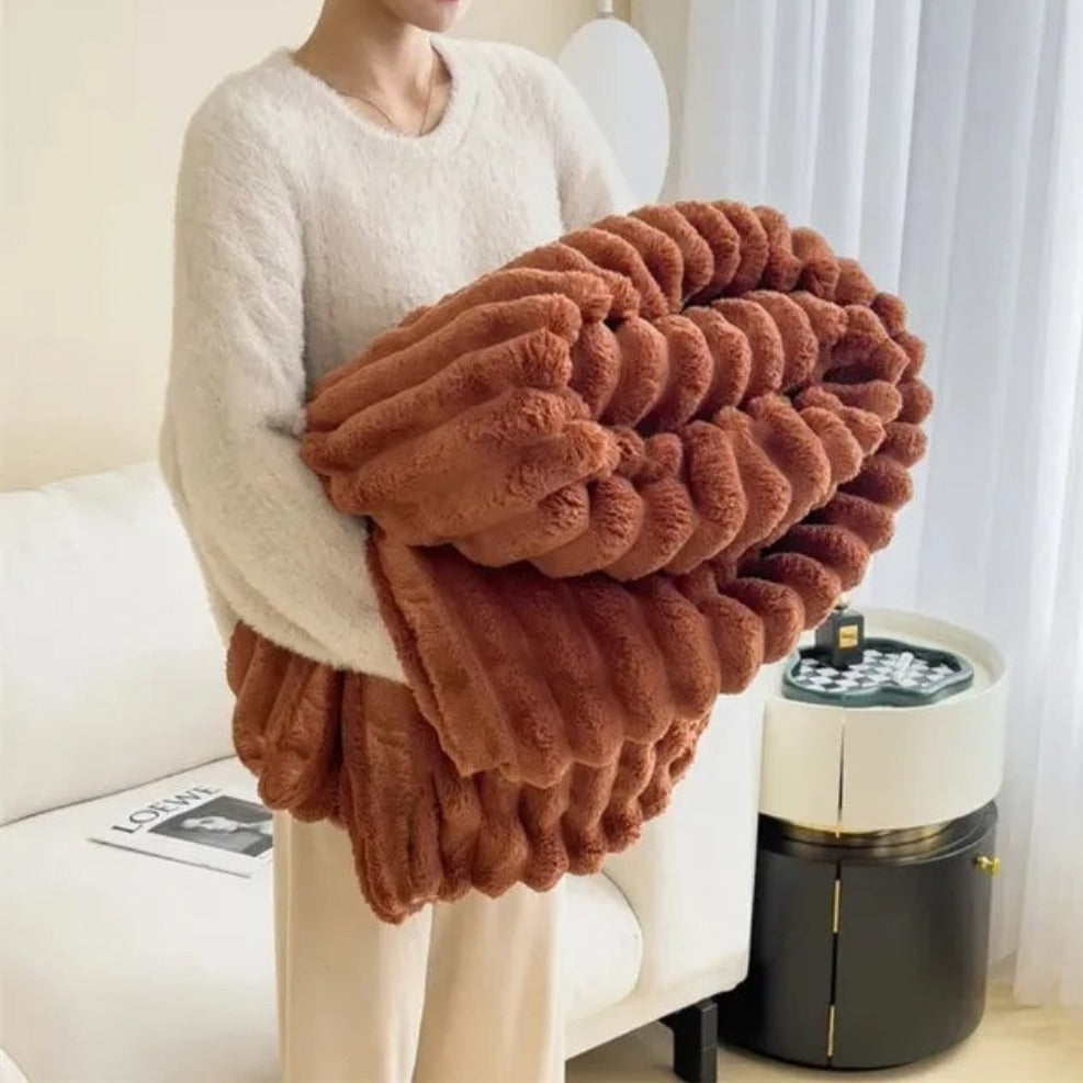 Kuscheldecke für Erwachsene Plüsch Weich 150x200 cm Ganzjährig 11