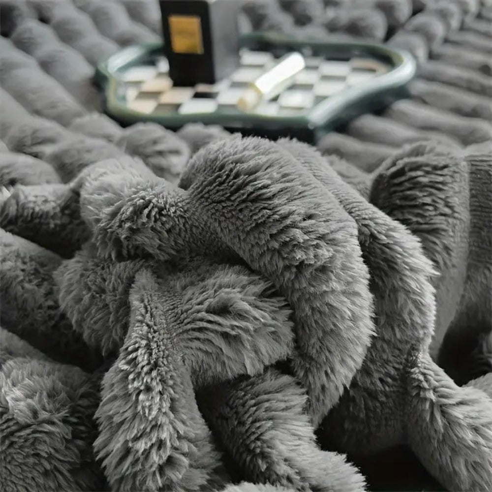Kuscheldecke für Erwachsene Plüsch Weich 150x200 cm Ganzjährig 5