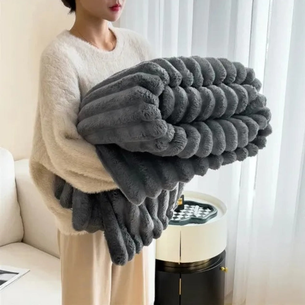 Kuscheldecke für Erwachsene Plüsch Weich 150x200 cm Ganzjährig 7