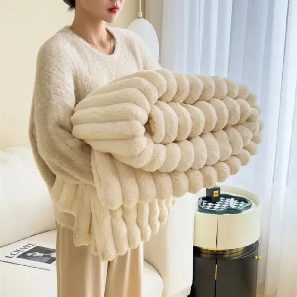 Kuscheldecke für Erwachsene Plüsch Weich 150x200 cm Ganzjährig 8