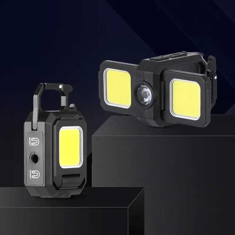 LED Arbeitsleuchte mit 800 Lumen und 5 Modi – Tragbares Arbeitslicht mit Akku, Magnetfuß und USB-C für Werkstatt und Outdoor 0